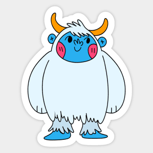 Funny Yeti Art, Cute Big Foot, Big Foot Sticker